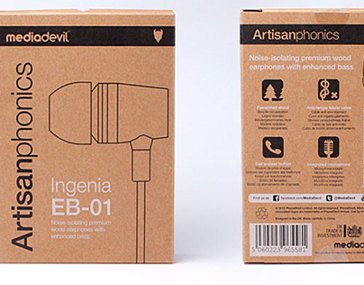 Artisanphonics packaging for MediaDevil