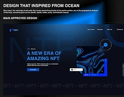 Design Inspired From Ocean | Web Design | Portfolio