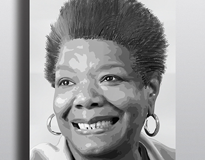 Maya Angelou Vector Portrait