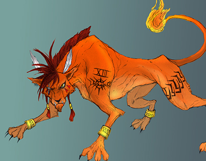 Red XIII colored