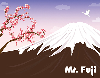 Vector art of Mt. Fuji