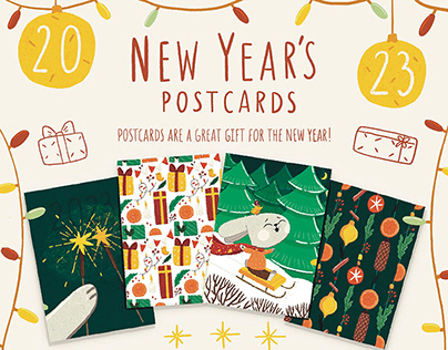 New Year’s postcards