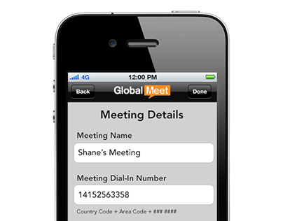 GlobalMeet App Meeting Bookmarks