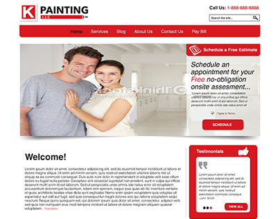 Painting Company Web Design Template