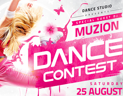 Dance Contest Flyer vol.2, PSD Template