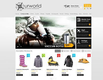 OpenCart Travel Theme - CampStore
