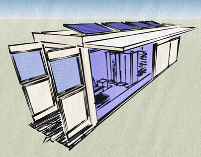 Eco Hotel Design - Plans, sections and elevations