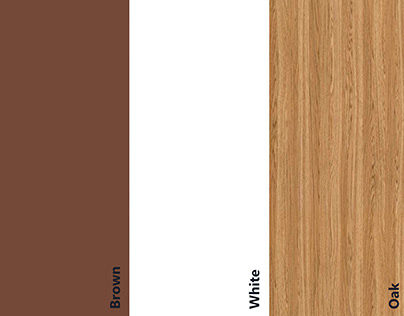 The harmony of brown, white and oak.