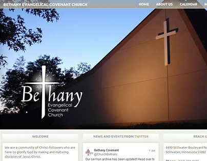 Bethany Covenant Church Website Redesign