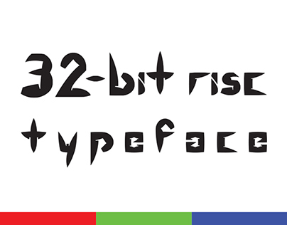 32-bit risc Typeface