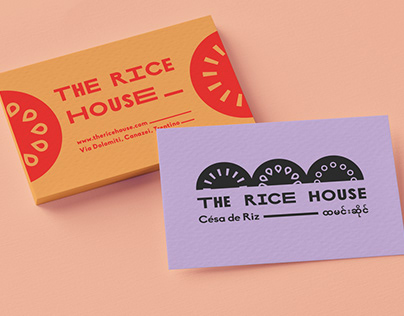 The Rice House restaurant logo design and branding