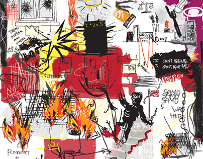 Jean-Michel Basquiat Pastiche