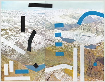 Les Alpes - collages