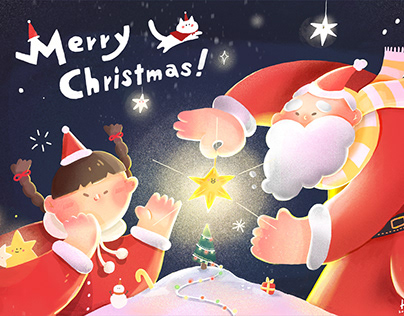 聖誕限定Merry Christmas｜插畫設計