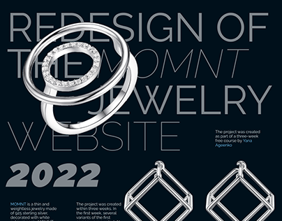 REDESIGN OF THE JEWELRY WEBSITE