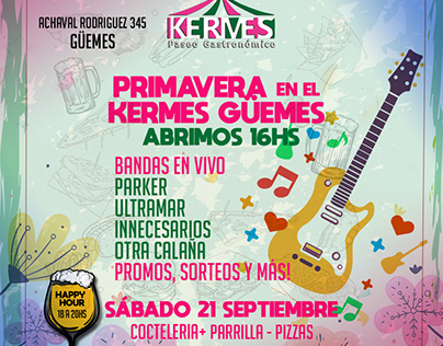 Paseo kermes - eflyers redes