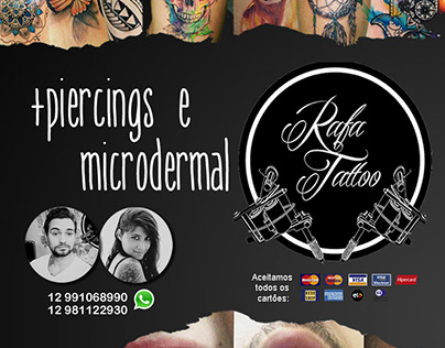 Flyer, Cartão e Banner para Rafa Tattoo