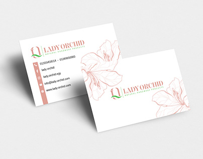 Business Card Lady Orchid
