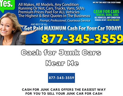 Junk My Car For Cash| Cash For Junk Cars Near Me