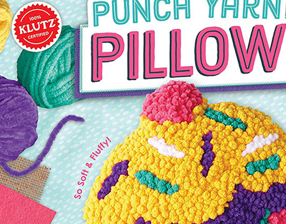 Punch Yarn Pillow Kit Design, KLUTZ & Scholastic Books