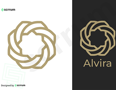 Alvira logo design