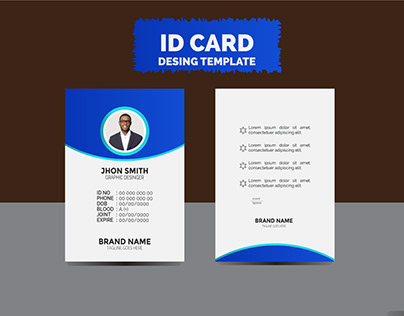 Modarn id card design.