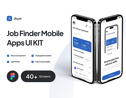 Jhunt - Job Finder Mobile App UI Kit