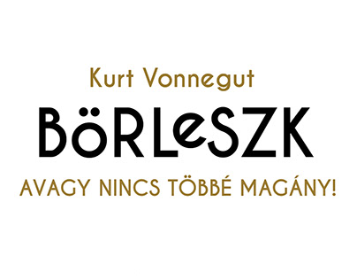 Kurt Vonnegut Börleszk Könyvillusztráció 2018