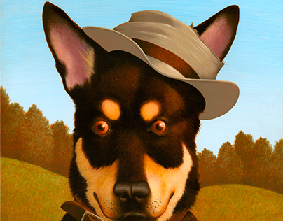 Dave Lenartz - commissioned dog portrait