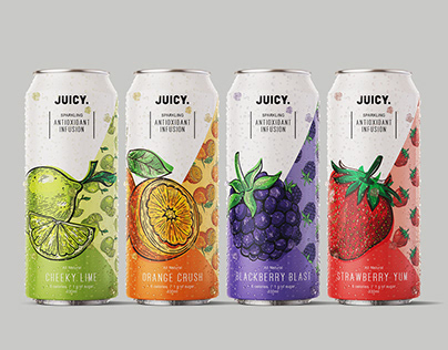 Fruit Antioxidant Infusion Drink Packaging by Juicy
