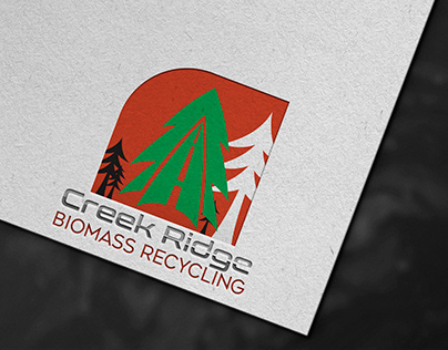 creek ridge biomass recycling logo design