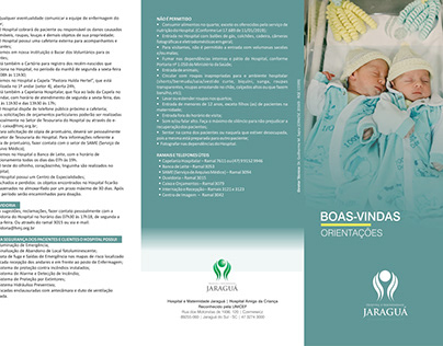 Folder Informativo - Entrada | Hospital Jaraguá