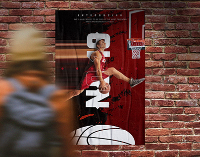 Basketball Poster | Photoshop | Pixel Stretch Effect
