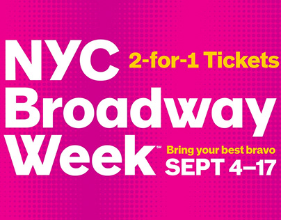 Dramatic Motion Design for Broadway Week