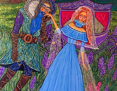 painting - "Bride of Bluebeard"