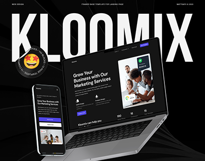 Kloomix - Framer Base Template for Landing Page