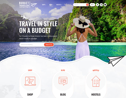 Website Design For A Traveller's Blog