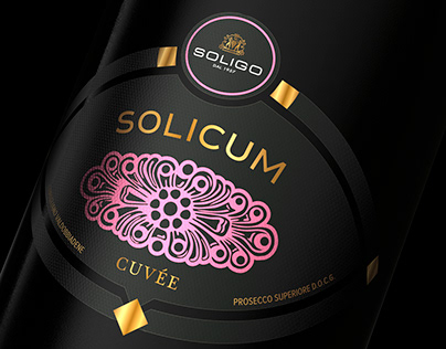 Solicum Prosecco Label Design for Soligo, Italy