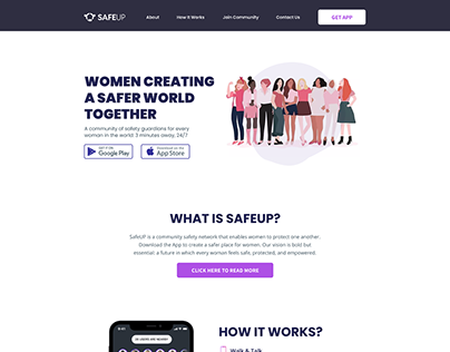 SafeUp - Website Design