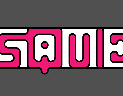 Squid Game – Ambigramma figura-sfondo