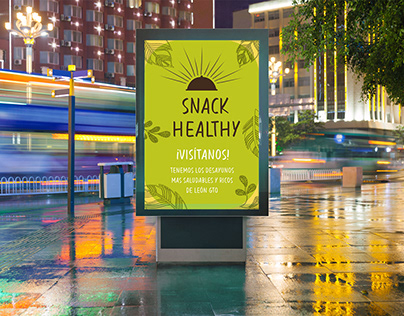 Publicidad exterior desayunador "Snack Healthy"