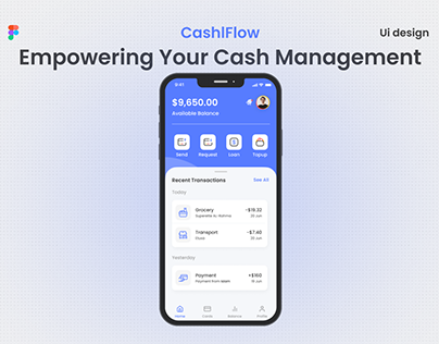 CashFlow Finance App Ui design