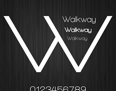 Type Specimen - Walkway font
