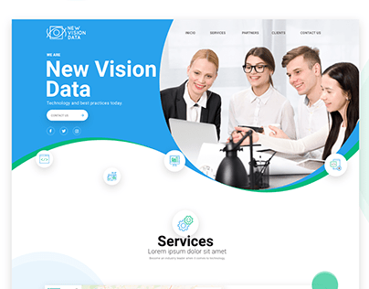 New Vision Data website