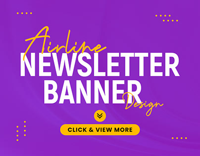 Airline Newsletter Banners Design
