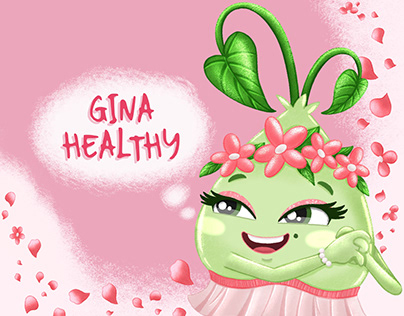 Brand Character. Gina Healthy buckwheat seed