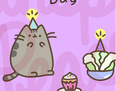 Illustration example I created for "Pusheen the cat"