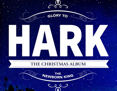 Christmas music album cover design