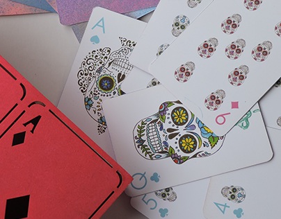 Deck of Cards - Mexican Skulls