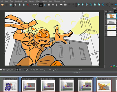 TMNT CDA Storyboarding with Alan Wan Animatic